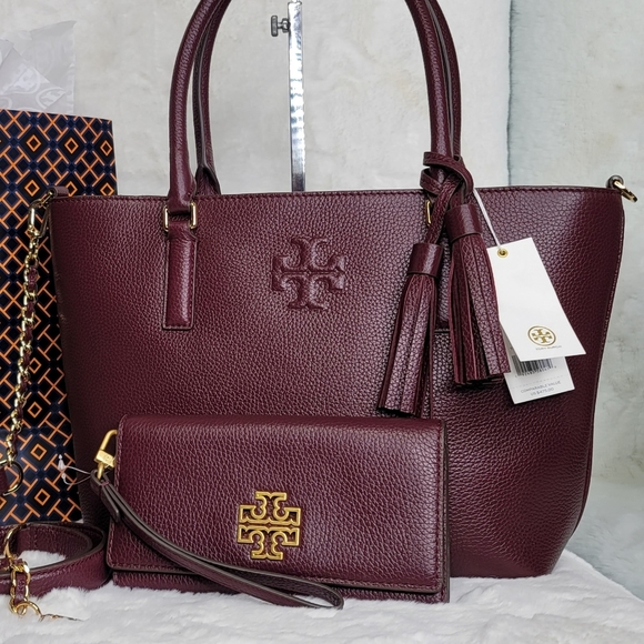 Tory Burch Set Convertible Tote Wristlet Wallet - Picture 3 of 16